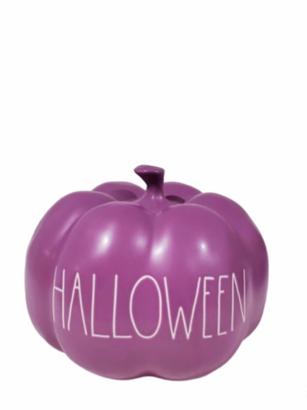 NEW Rae Dunn Purple Halloween Pumpkin